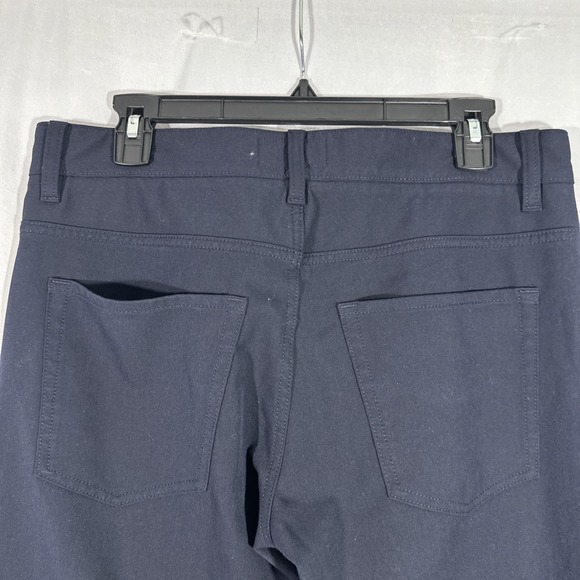 NEW $179 BOSS [ 32/32 US ] Delaware Slim Fit Trousers with Stretch in Blue U1371 - Picture 13 of 14